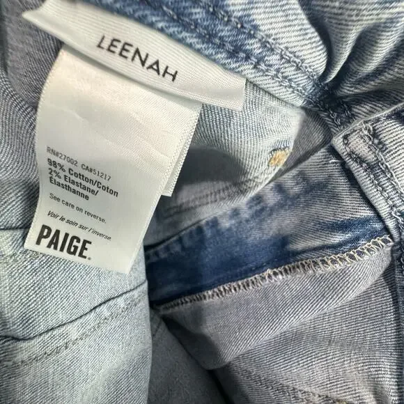 Paige Women's Alivia leenah 32' High Rise Ankle Wide Leg Jeans Size 31 NWT